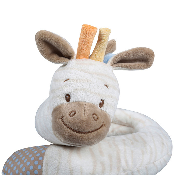Giraff Shape Newborn Plush Toys Embroidery Logo Customized Size